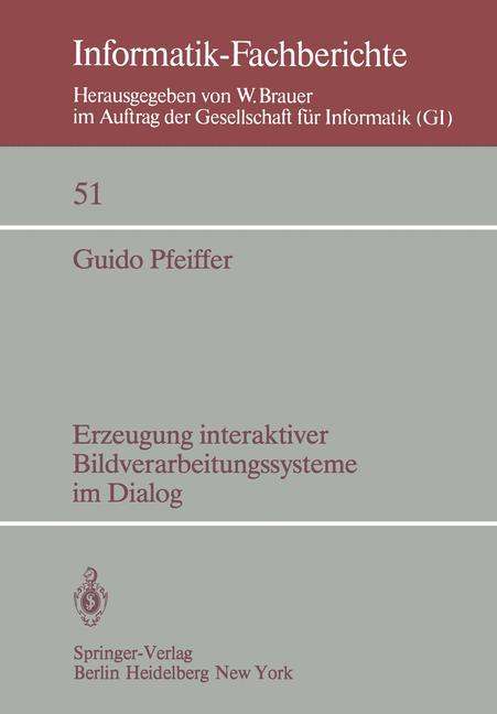 Vorderes Coverbild Erzeugung interaktiver Bildverarbeitungssysteme im Dialog