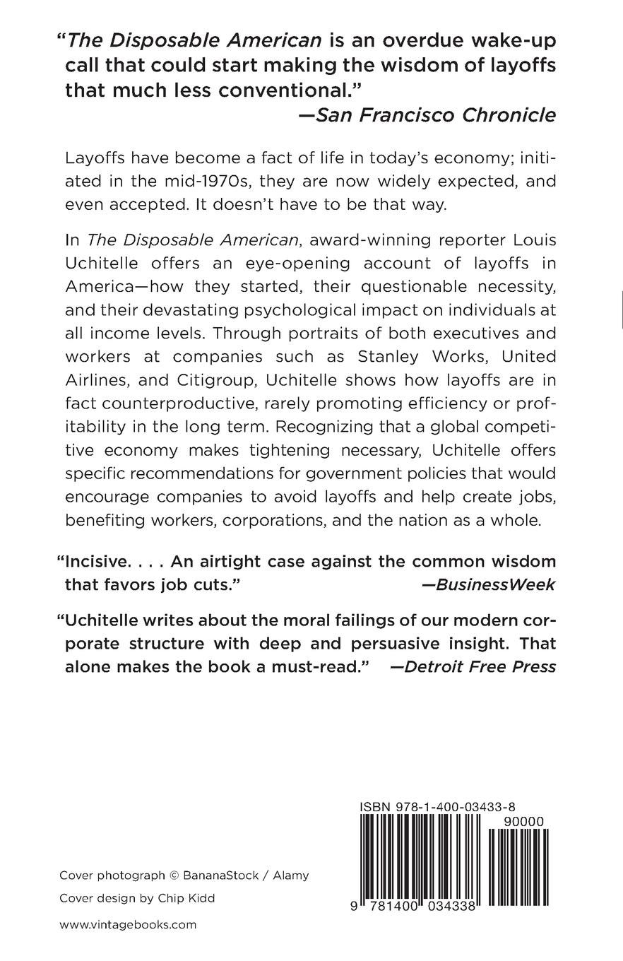 Rückseitencover The Disposable American