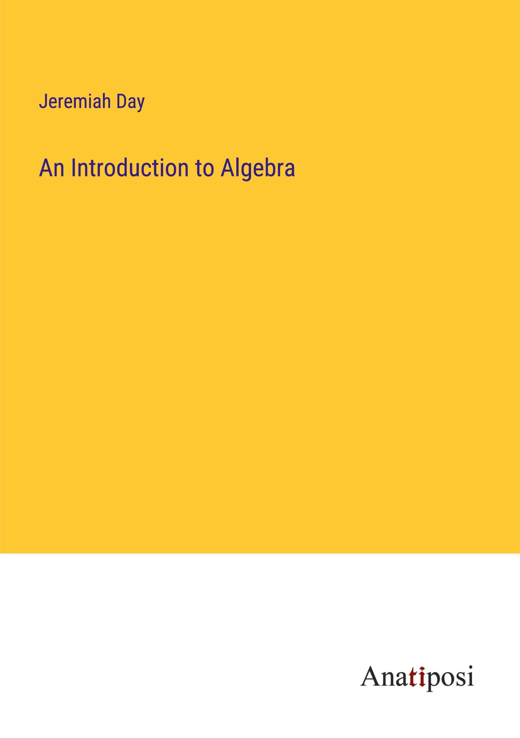 Vorderes Coverbild An Introduction to Algebra