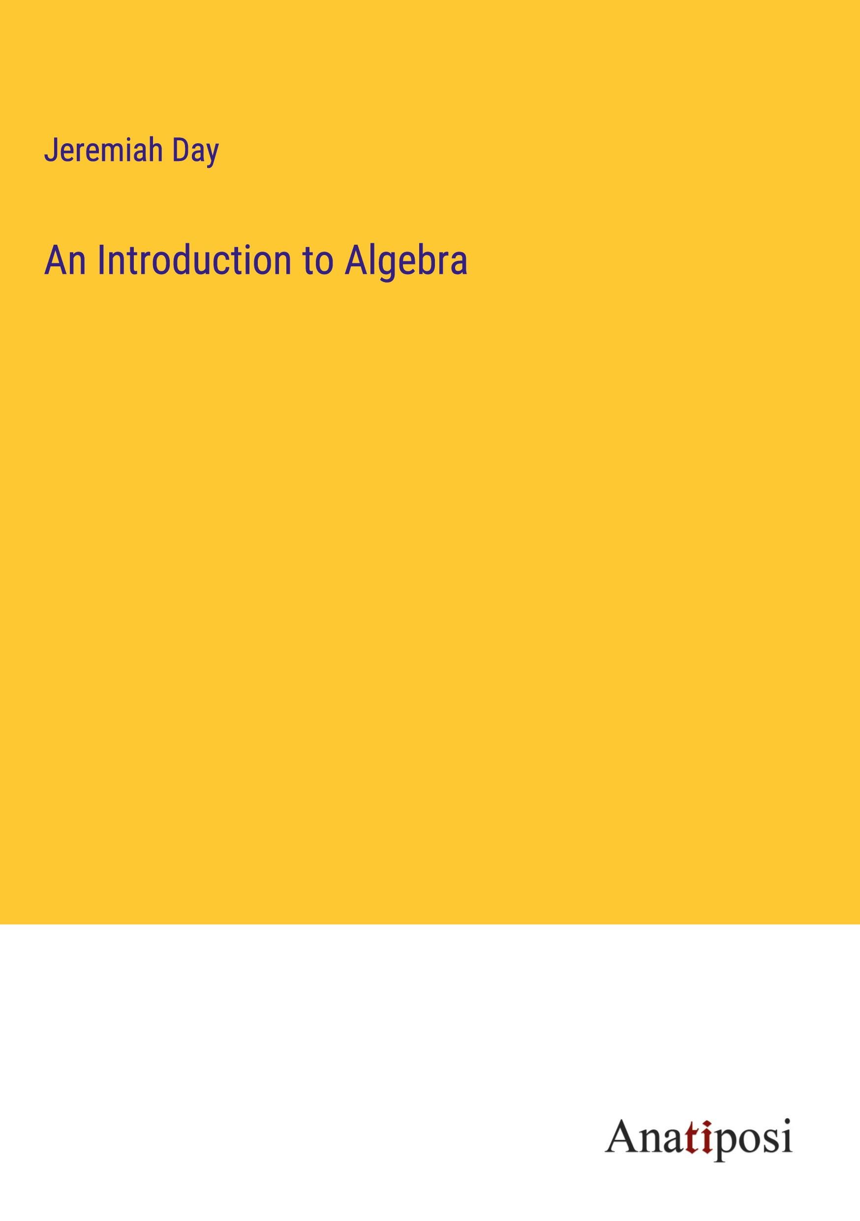 Vorderes Coverbild An Introduction to Algebra