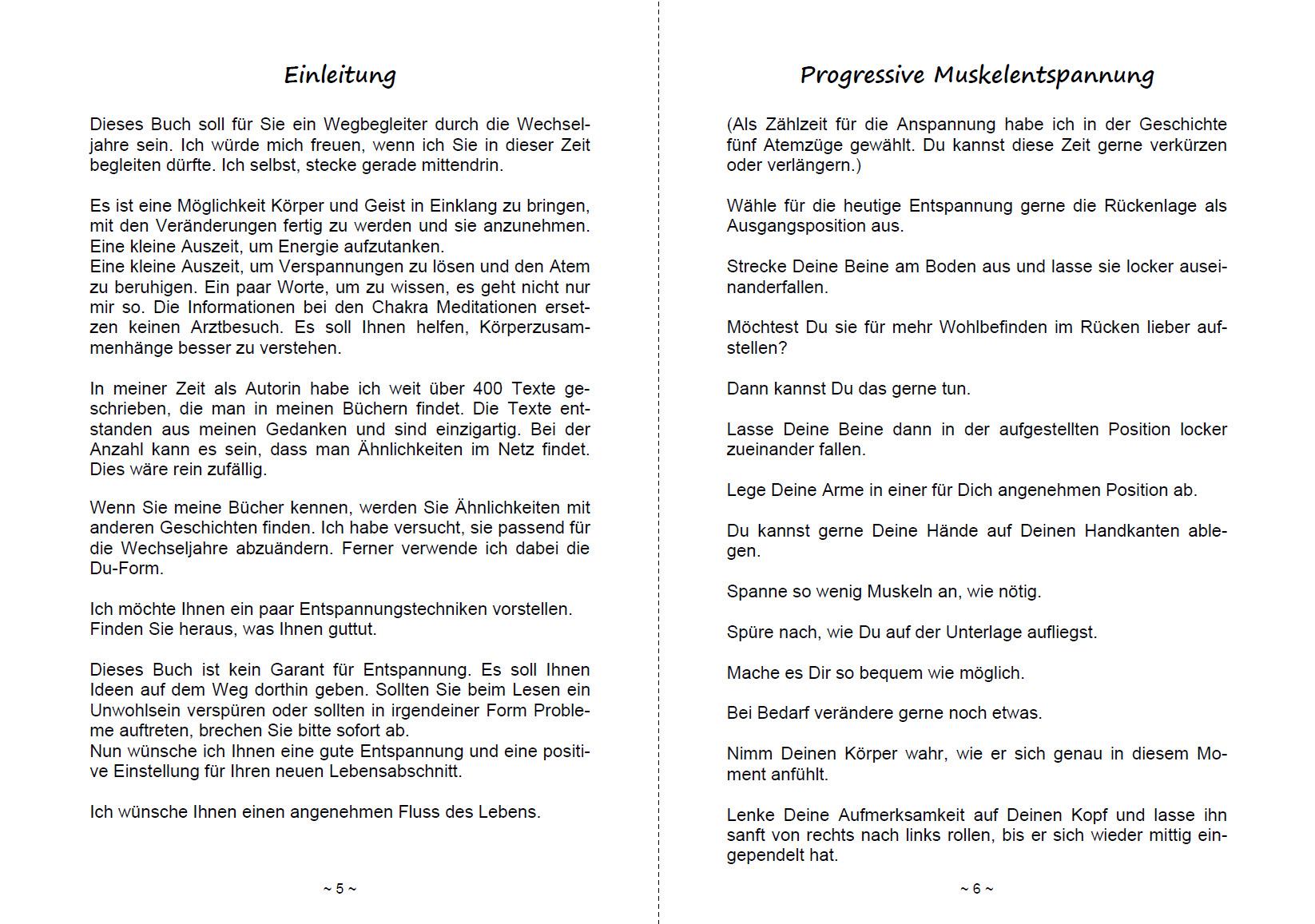 Beispielinhalt (Bild) Wechseljahre? Entspann Dich!