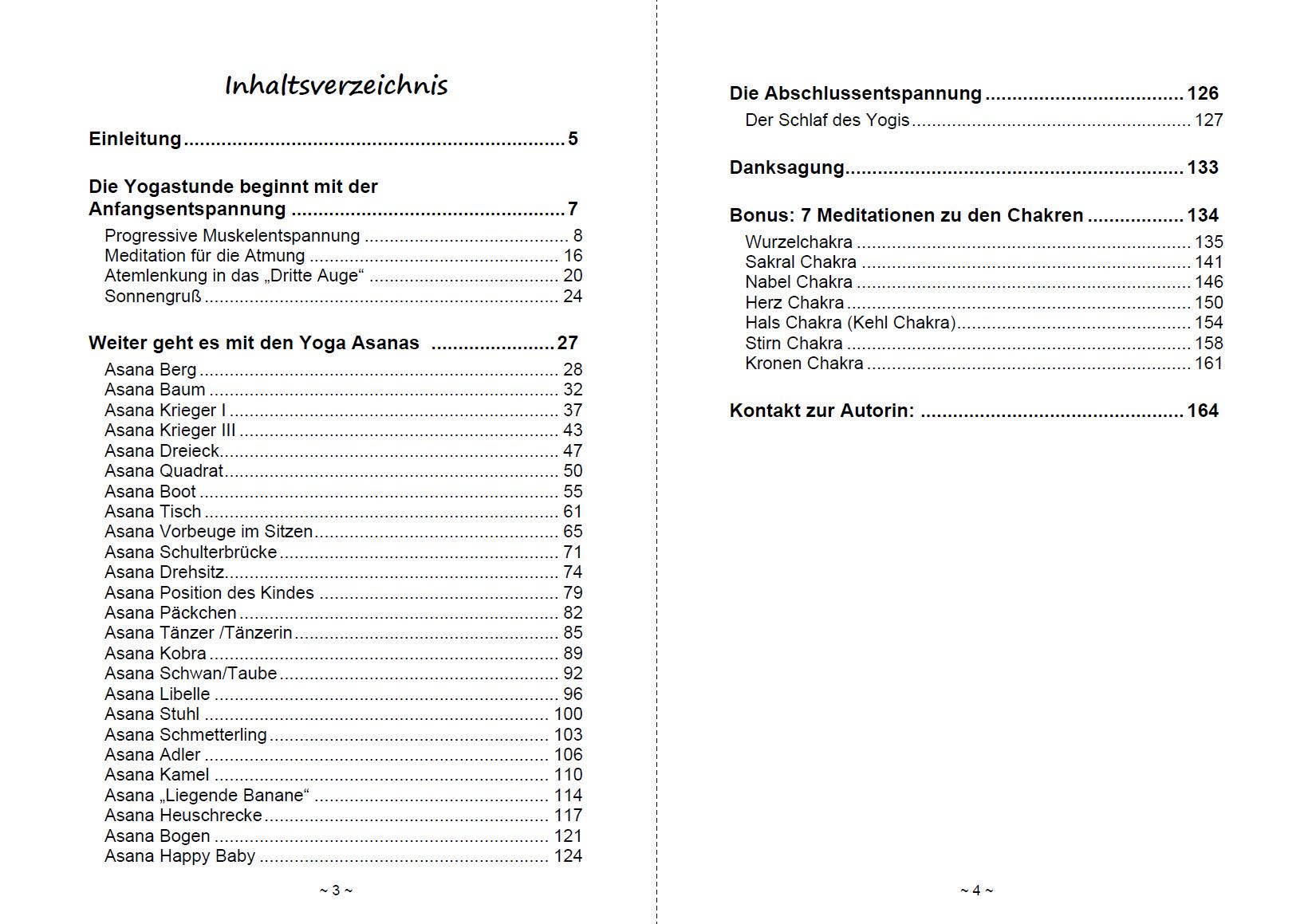 Beispielinhalt (Bild) Ich spüre meditativ in Yoga hinein