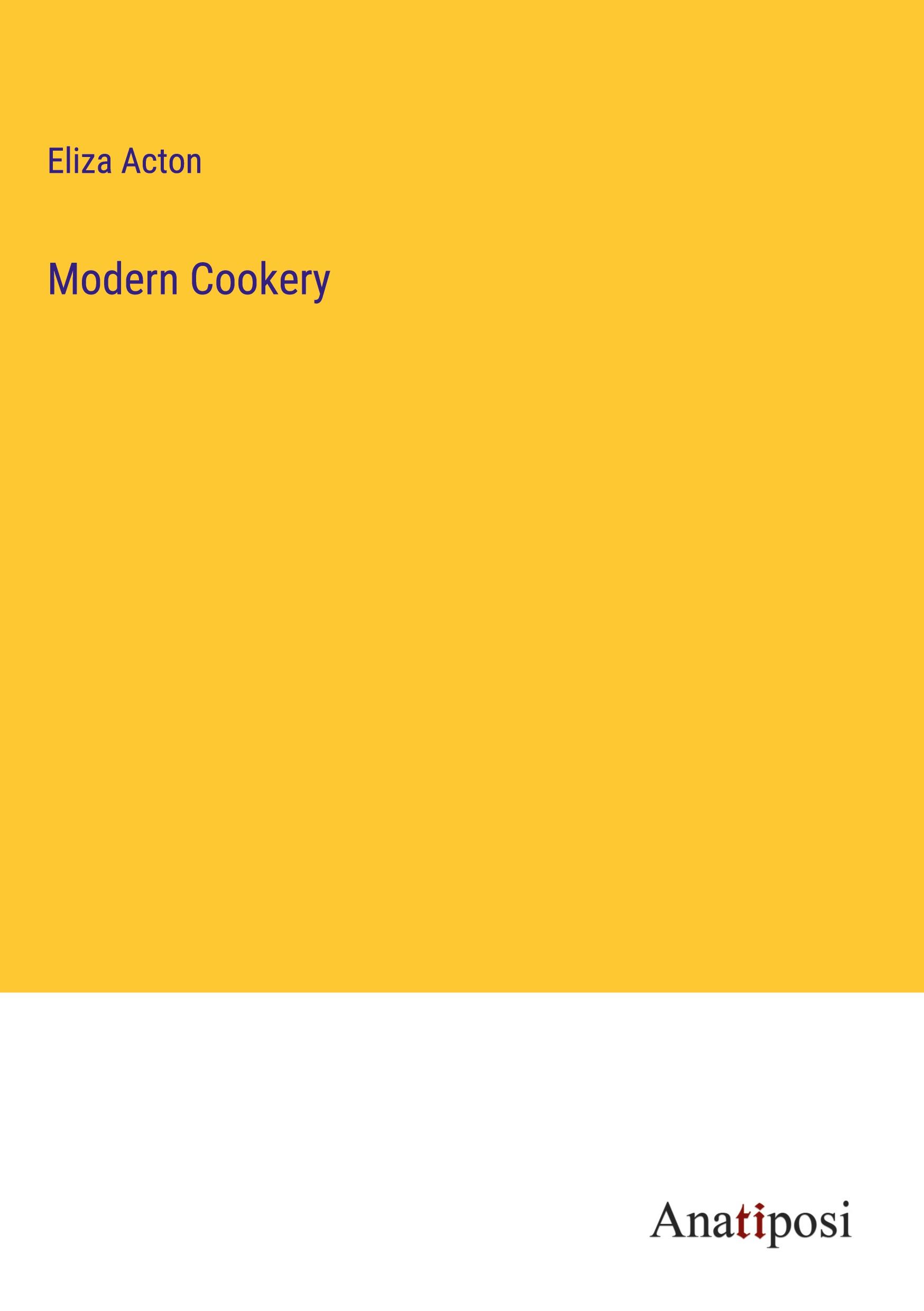 Vorderes Coverbild Modern Cookery