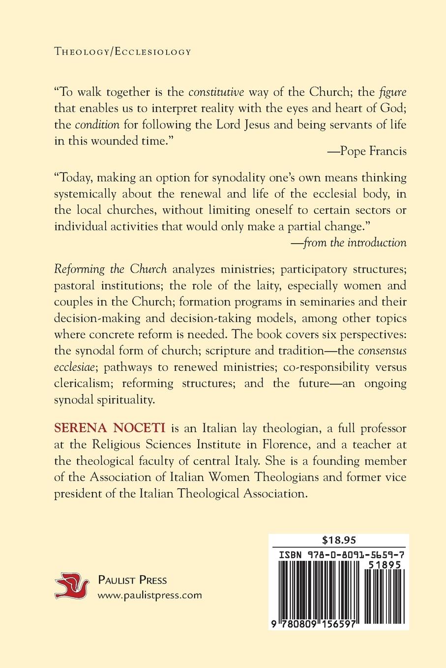 Rückseitencover Reforming the Church