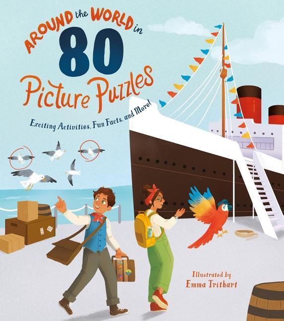 Vorderes Coverbild Around the World in 80 Picture Puzzles