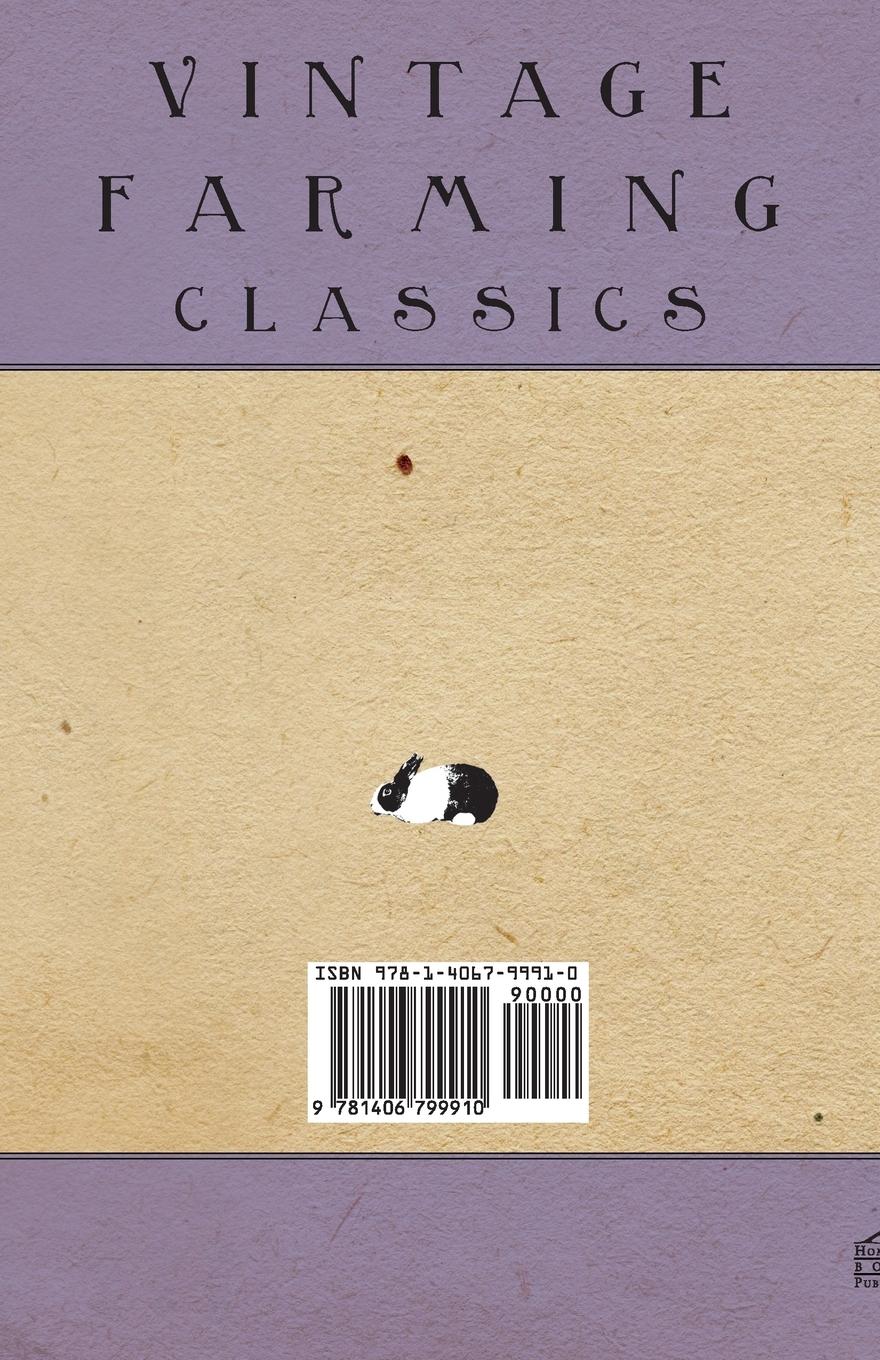 Rückseitencover Raising Rabbits for Fur, Meat and Profit