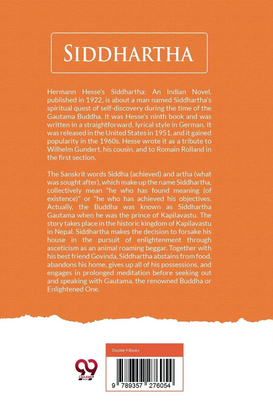 Rückseitencover Siddhartha