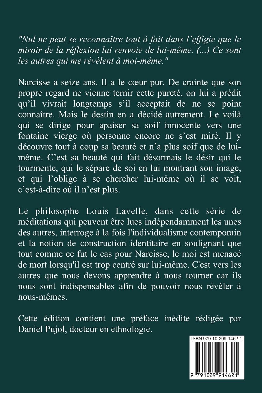 Rückseitencover L'erreur de Narcisse