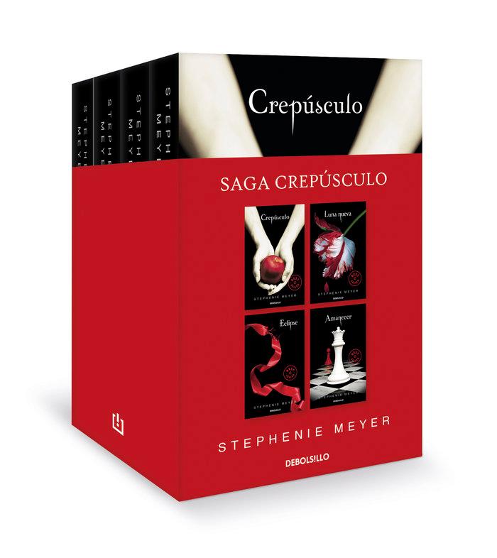 Vorderes Coverbild Saga Crepúsculo (edición pack con: Crepúsculo | Luna nueva | Eclipse | Amanecer)