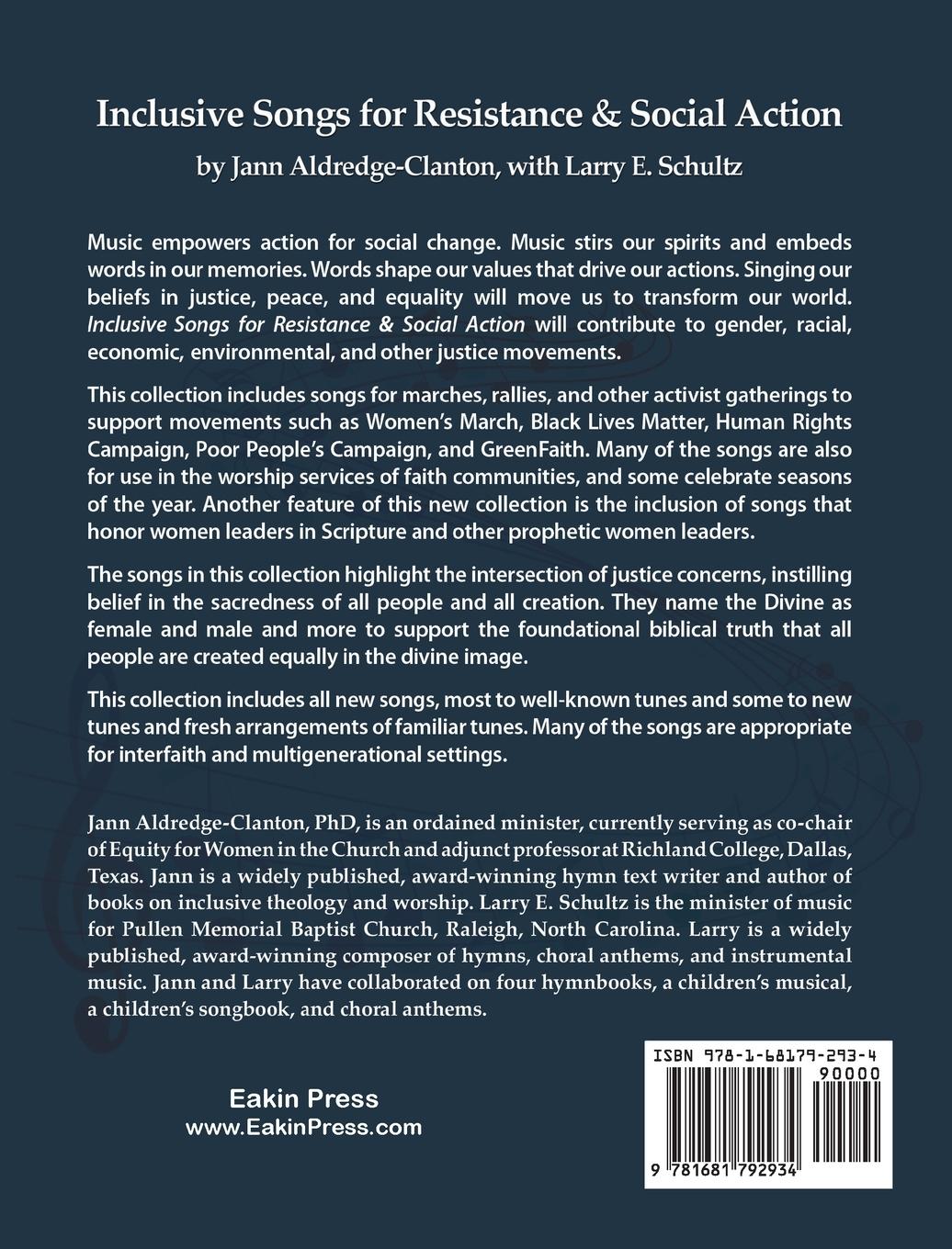 Rückseitencover Inclusive Songs for Resistance & Social Action