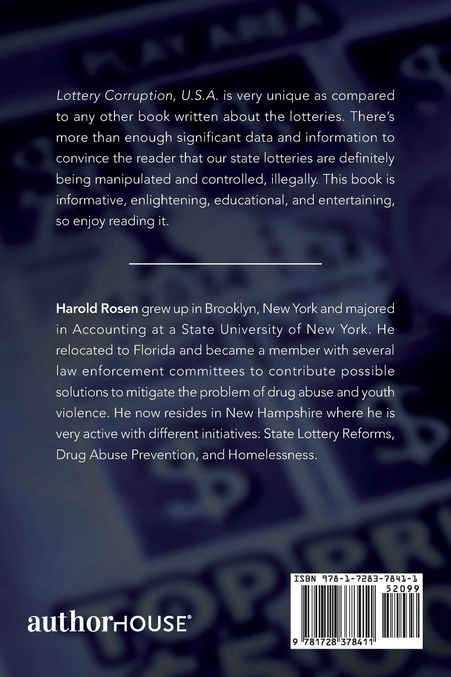 Rückseitencover Lottery Corruption, U.S.A.