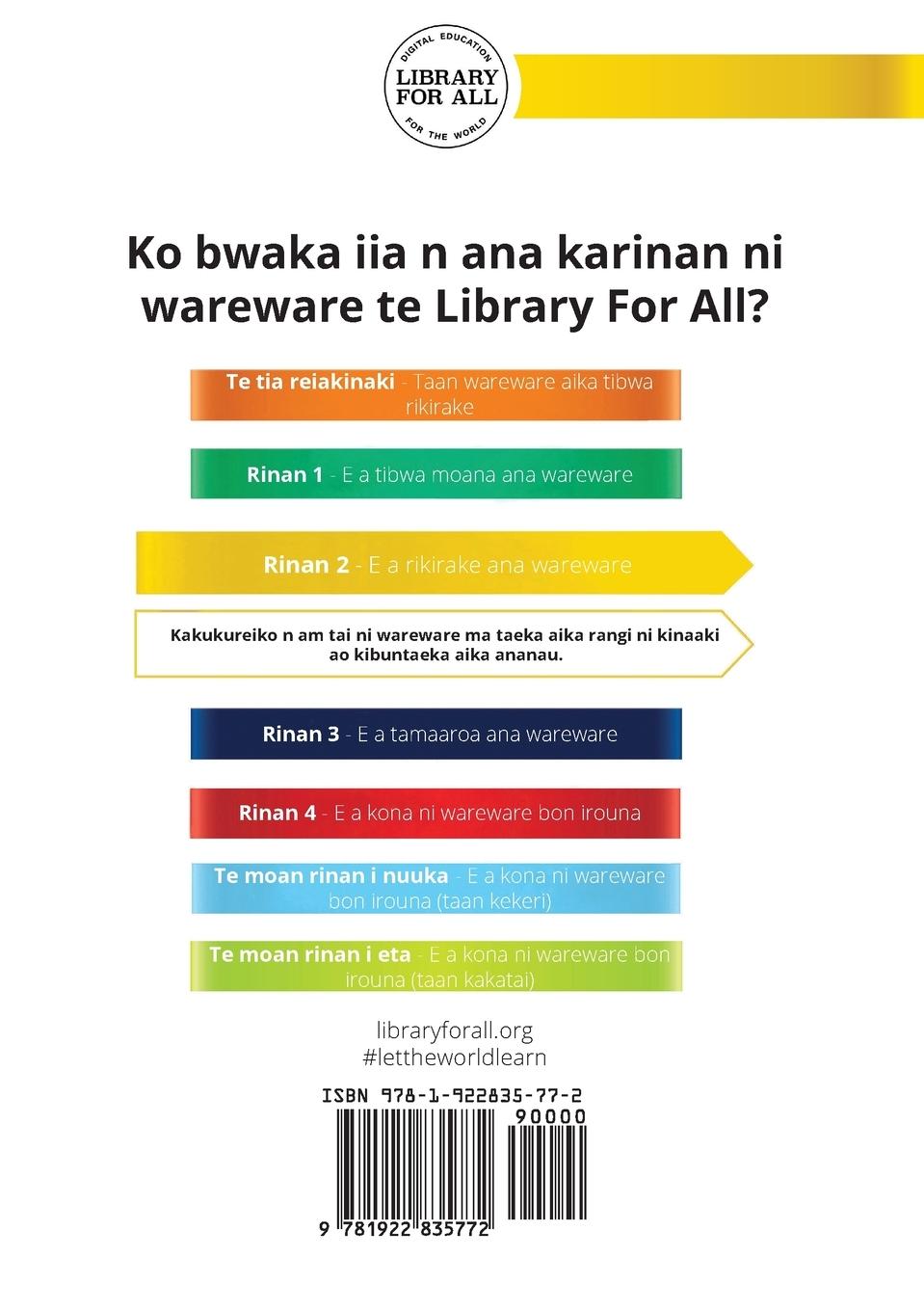Rückseitencover Turtle in the Sky - Te on ae taabeibeti i karawa (Te Kiribati)