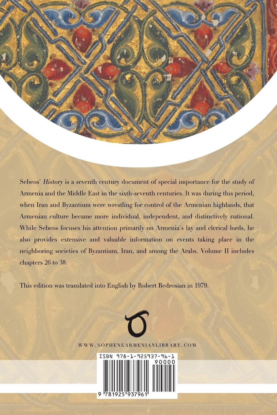 Rückseitencover Sebeos' History