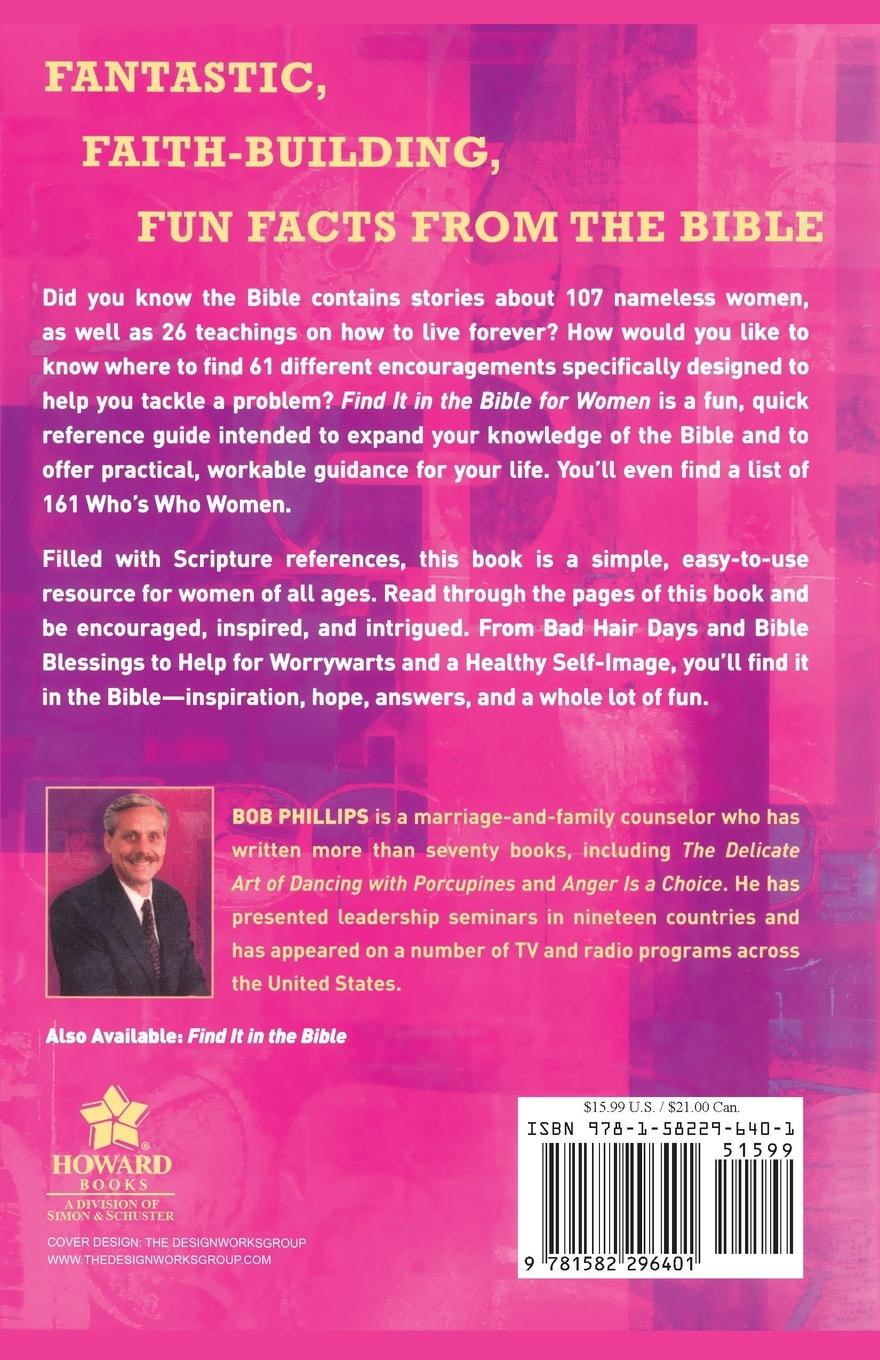 Rückseitencover Find It in the Bible for Women