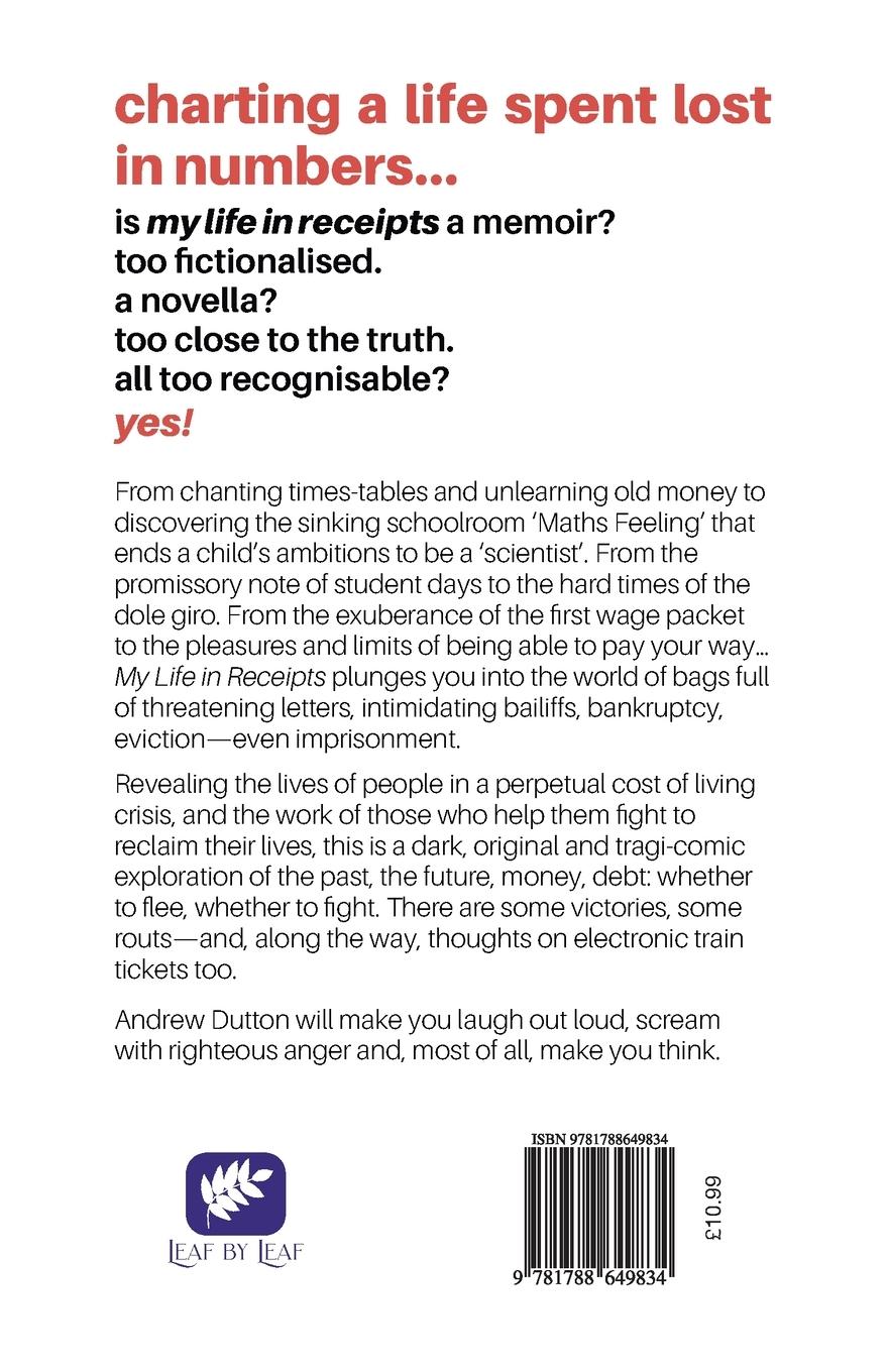 Rückseitencover My Life in Receipts