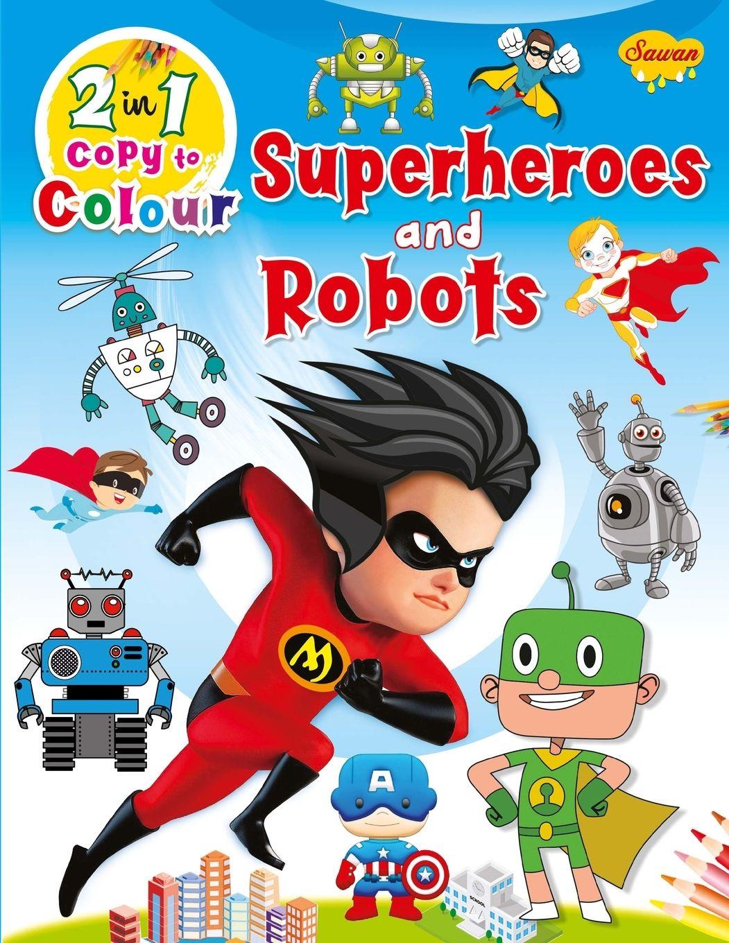 Vorderes Coverbild Superheroes and Robots