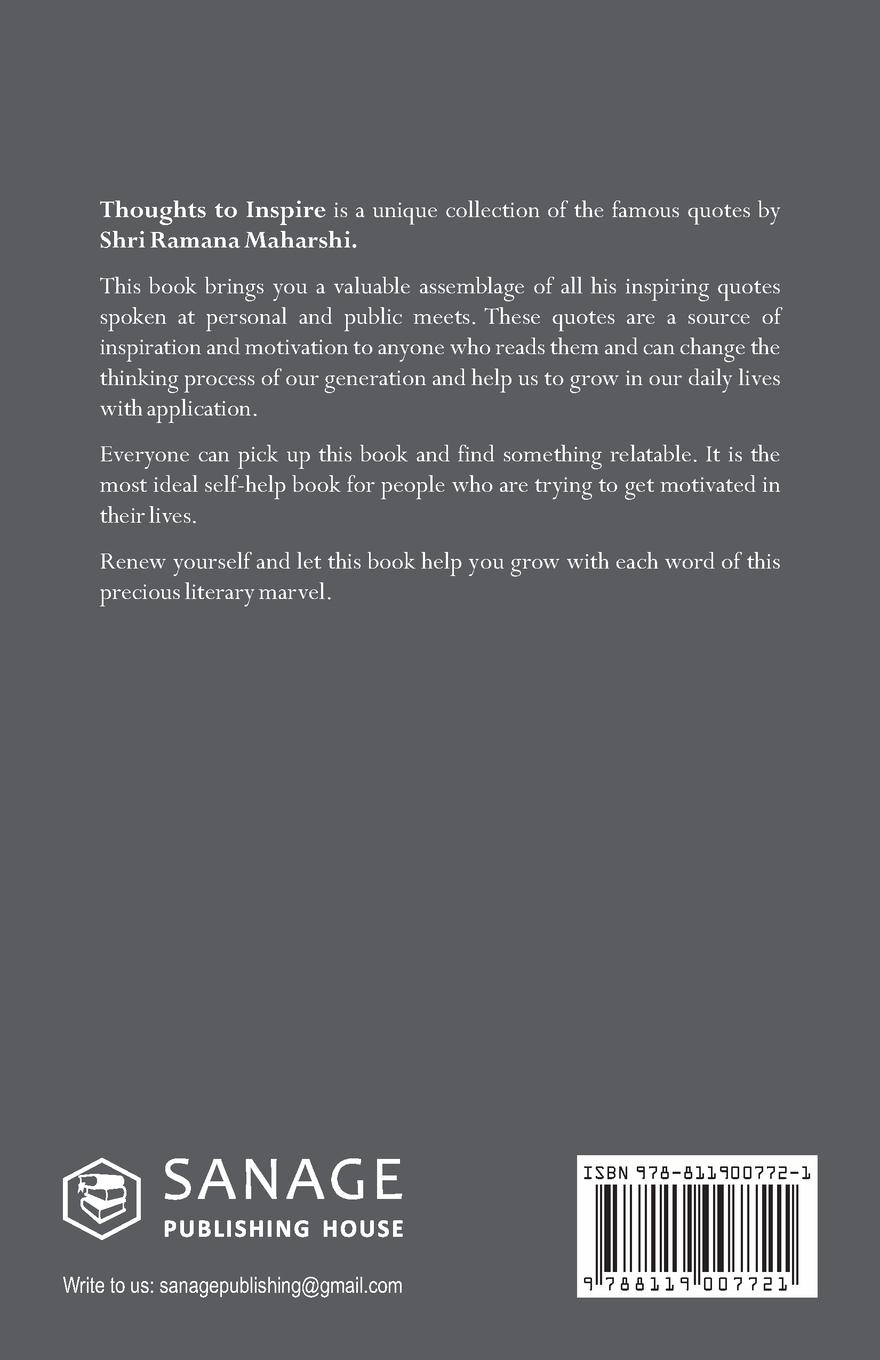 Rückseitencover Thoughts to Inspiring