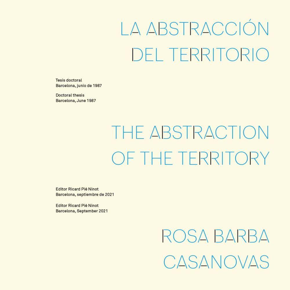 Vorderes Coverbild La abstracción del territorio = The abstraction of the territory