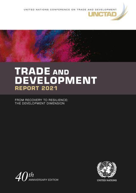Vorderes Coverbild Trade and development report 2021