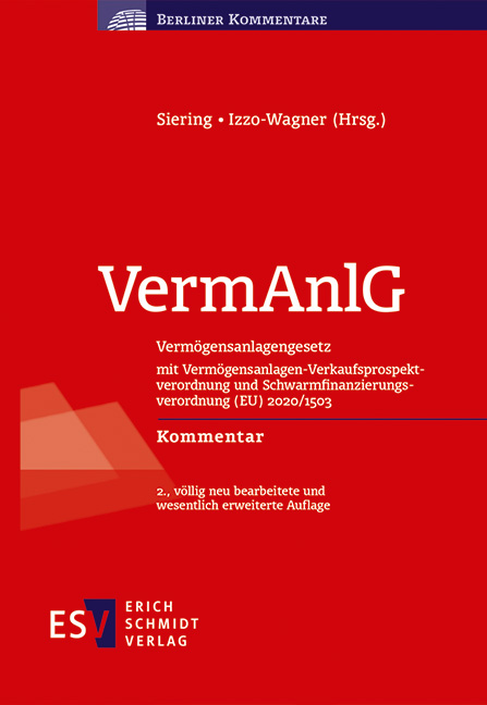 Vorderes Coverbild VermAnlG