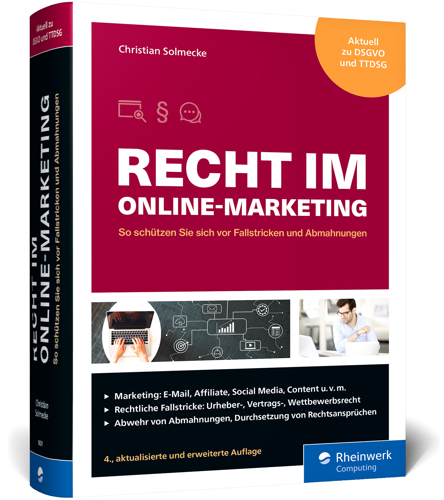 Vorderes Coverbild Recht im Online-Marketing