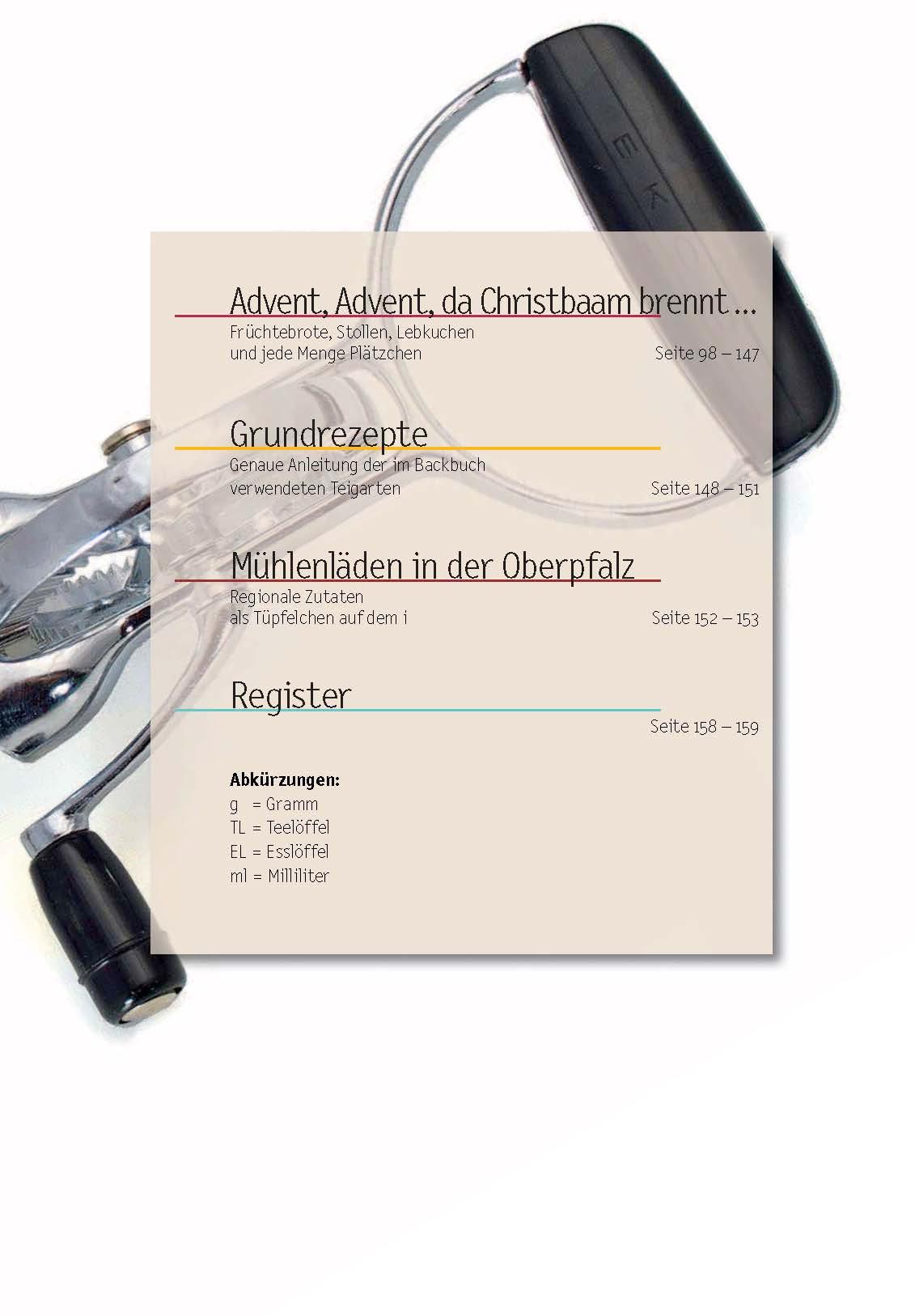 Beispielinhalt (Bild) Kouchn, Köichla, Kipfala