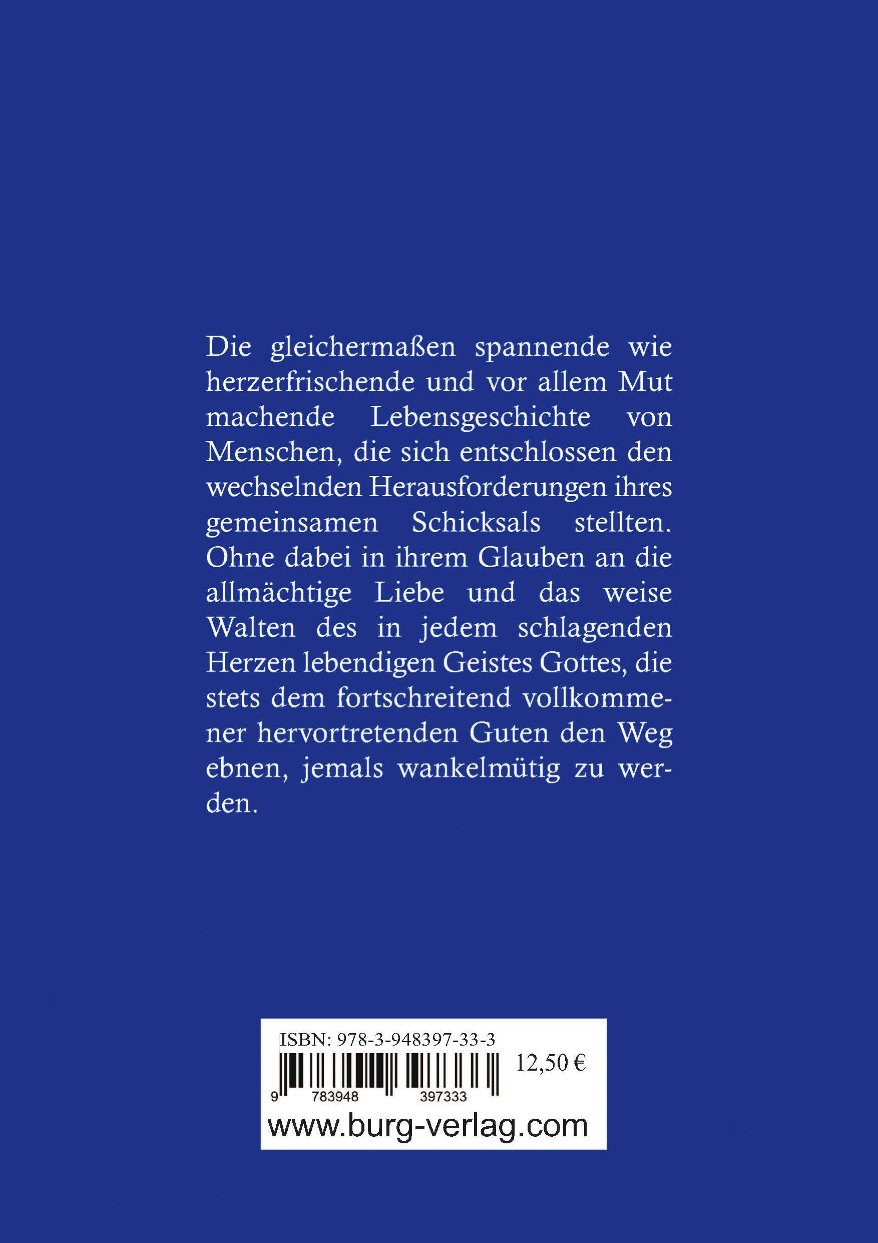 Rückseitencover Wen das Leben trägt
