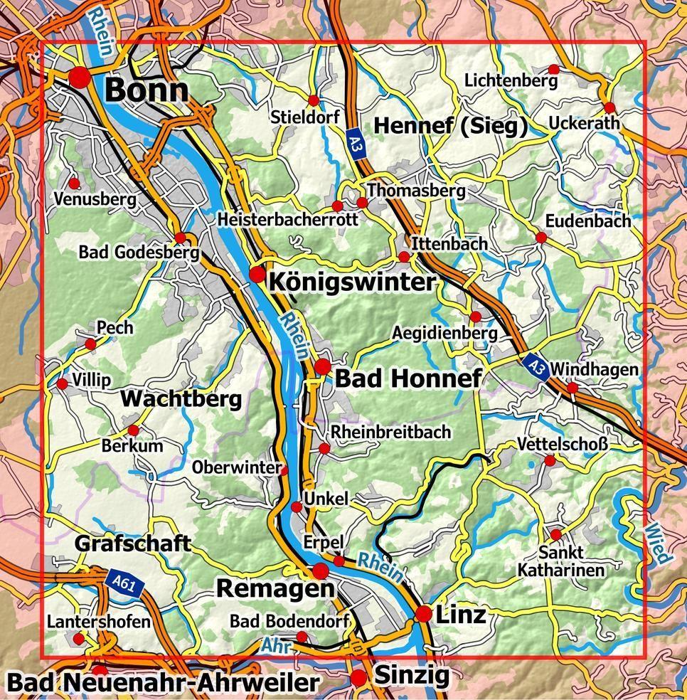 Beispielinhalt (Bild) Rheinwandern 5 - Bonn - Siebengebirge