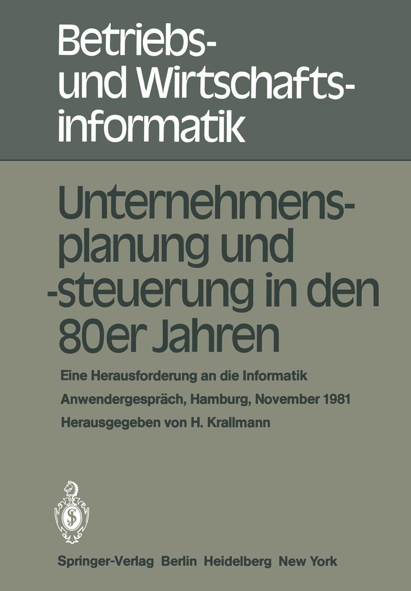 Vorderes Coverbild Unternehmensplanung und -steuerung in den 80er Jahren