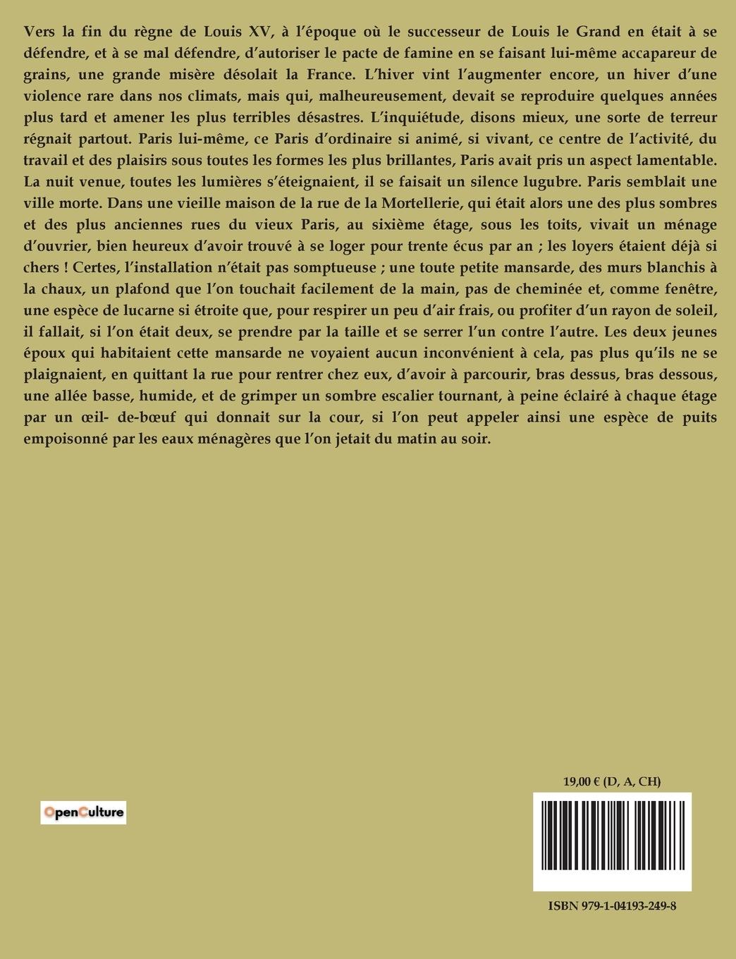 Rückseitencover LES DEUX ORPHELINES