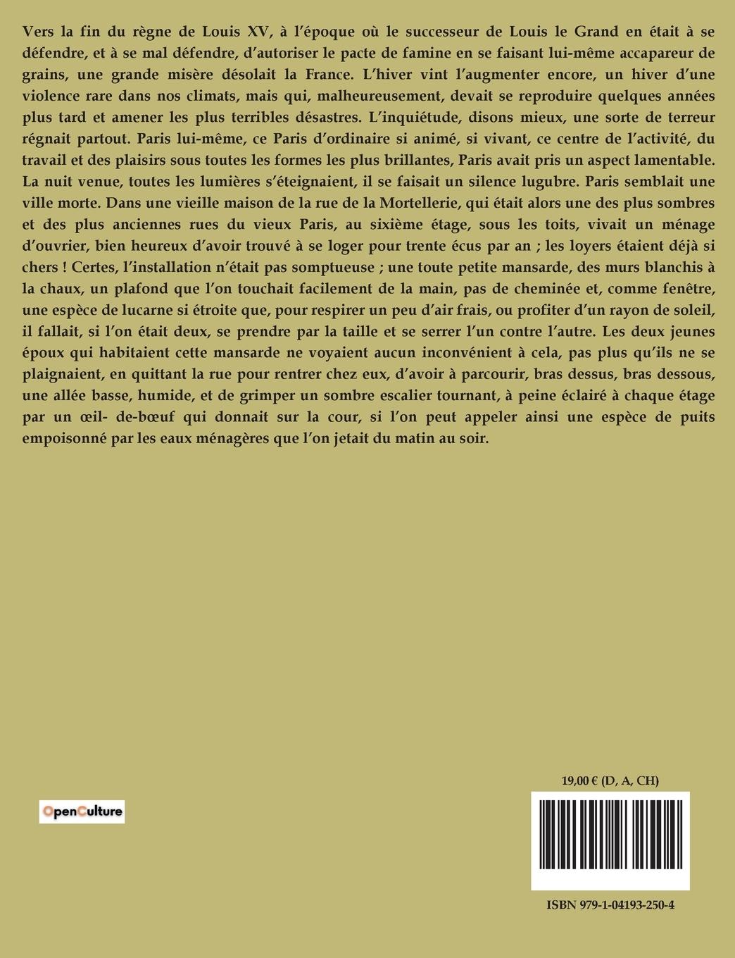 Rückseitencover LES DEUX ORPHELINES