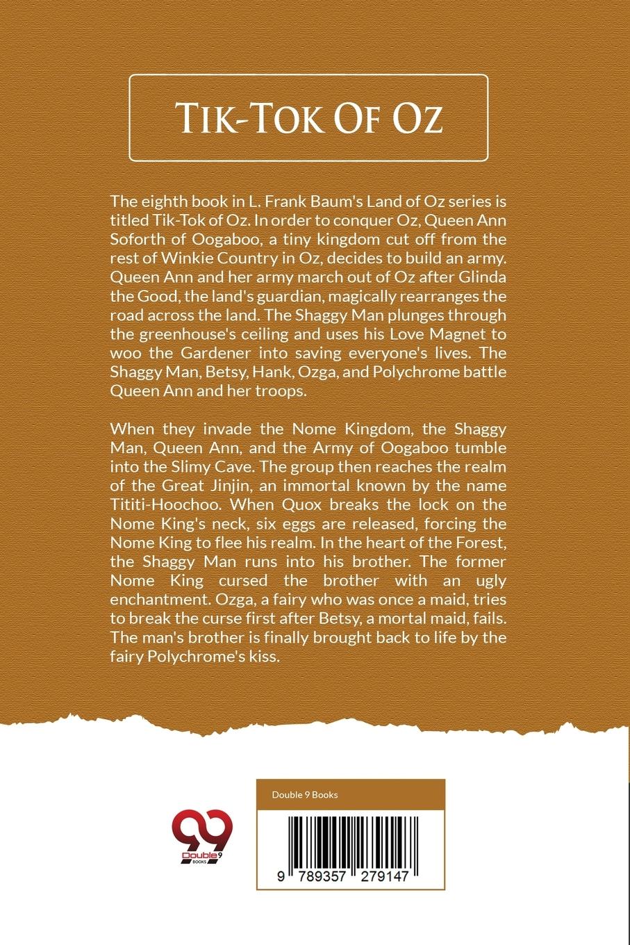 Rückseitencover Tik-Tok Of Oz