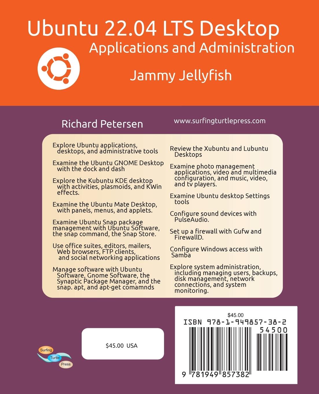 Rückseitencover Ubuntu 22.04 LTS Desktop