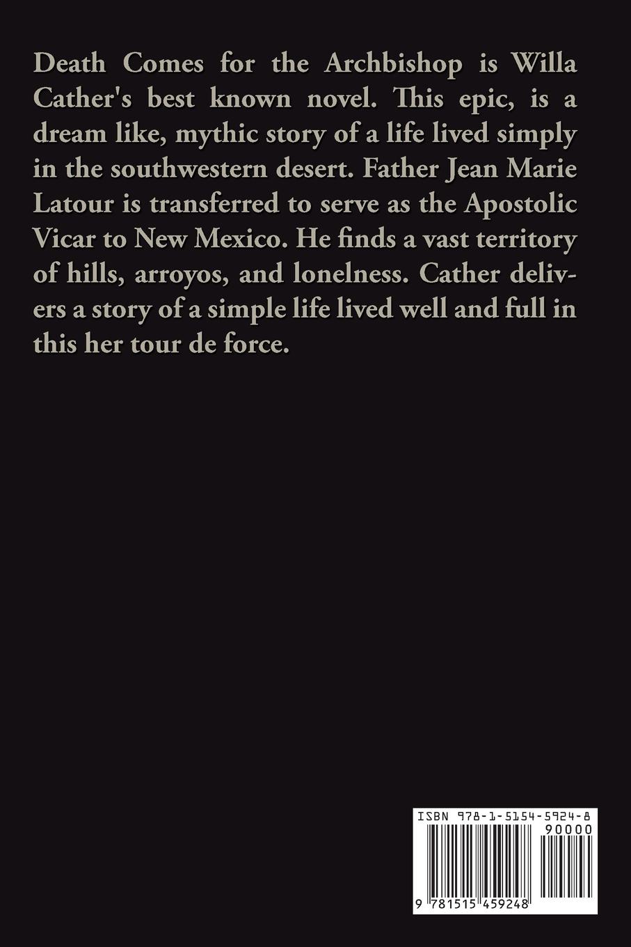 Rückseitencover Death Comes for the Archbishop