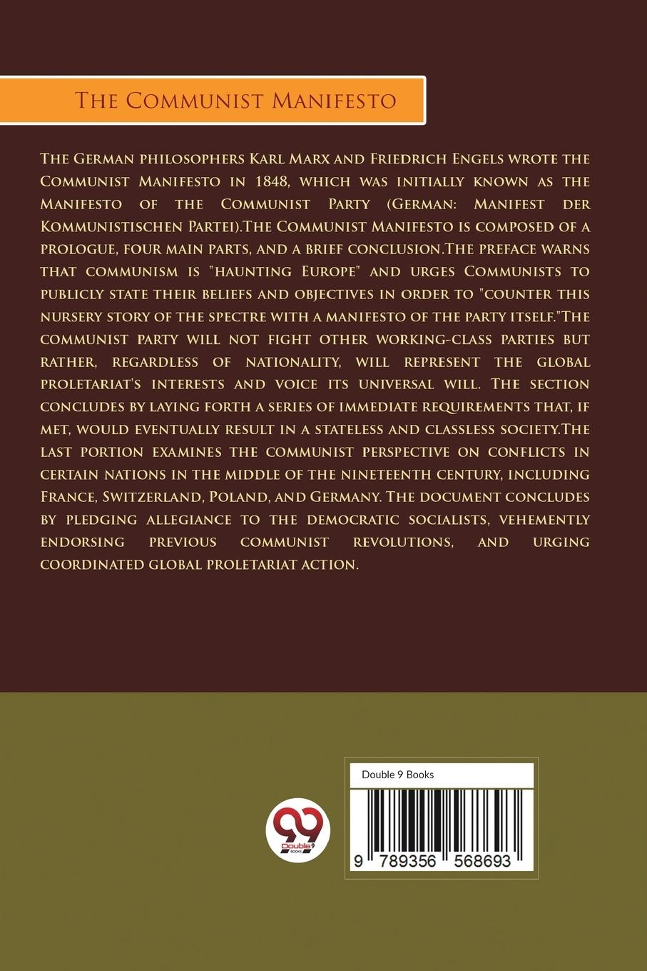 Rückseitencover The Communist Manifesto