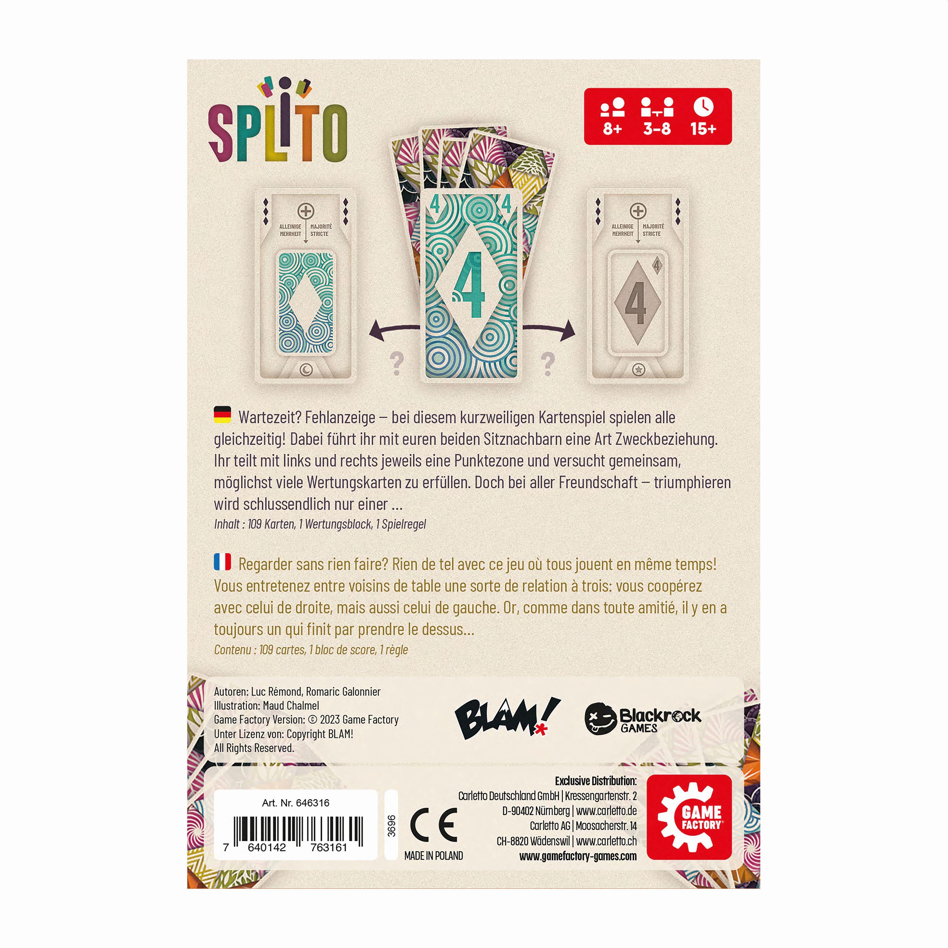 Beispielinhalt (Bild) Game Factory - Splito