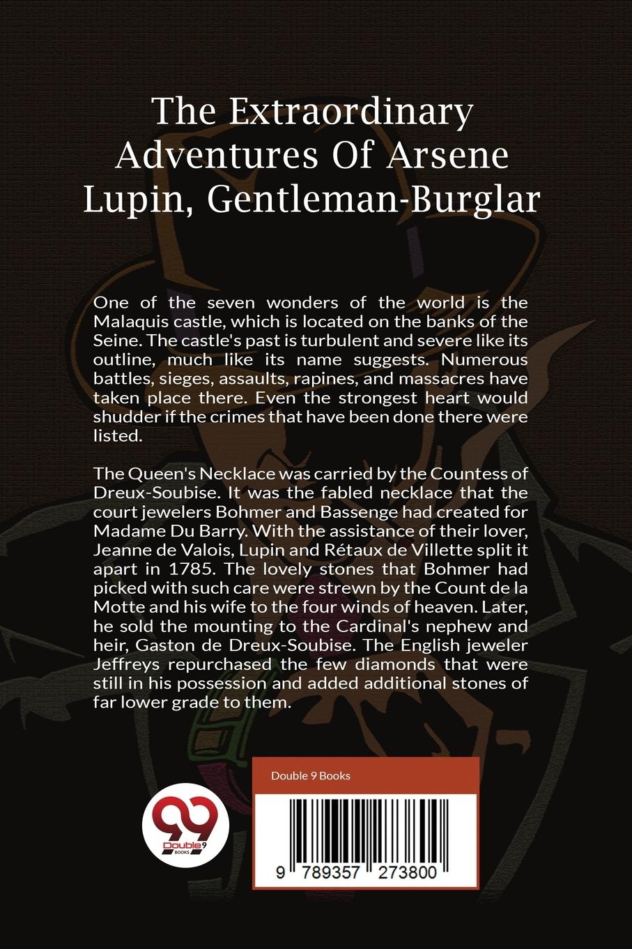 Rückseitencover The Extraordinary Adventures Of Arsène Lupin, Gentleman-Burglar