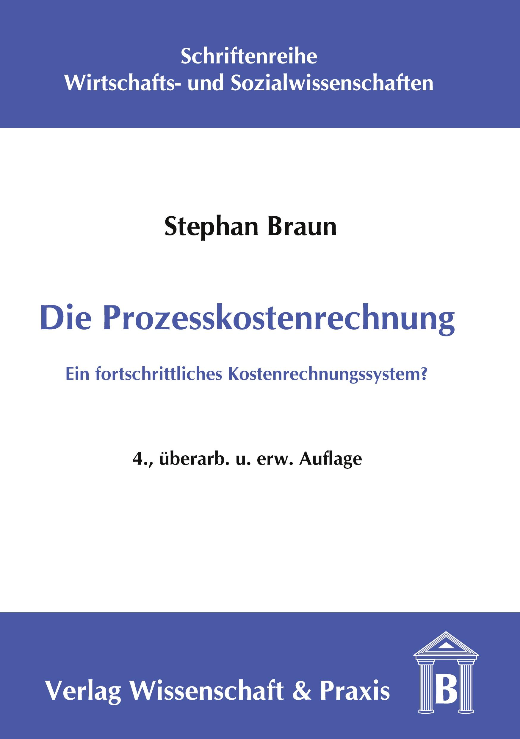 Vorderes Coverbild Die Prozesskostenrechnung.