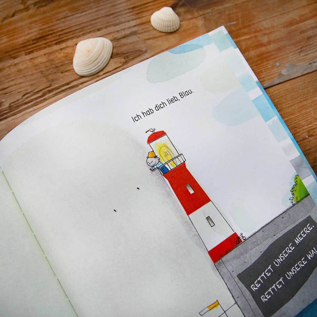 Beispielinhalt (Bild) Hab dich lieb, Blau