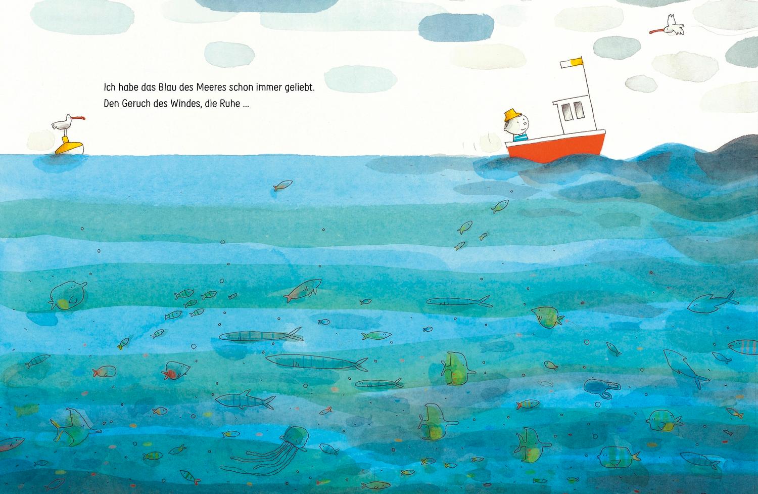 Beispielinhalt (Bild) Hab dich lieb, Blau