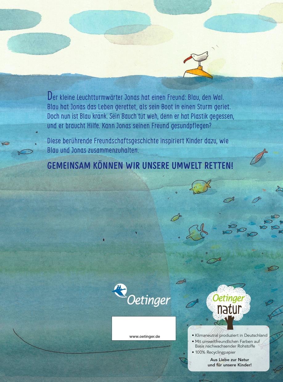 Rückseitencover Hab dich lieb, Blau