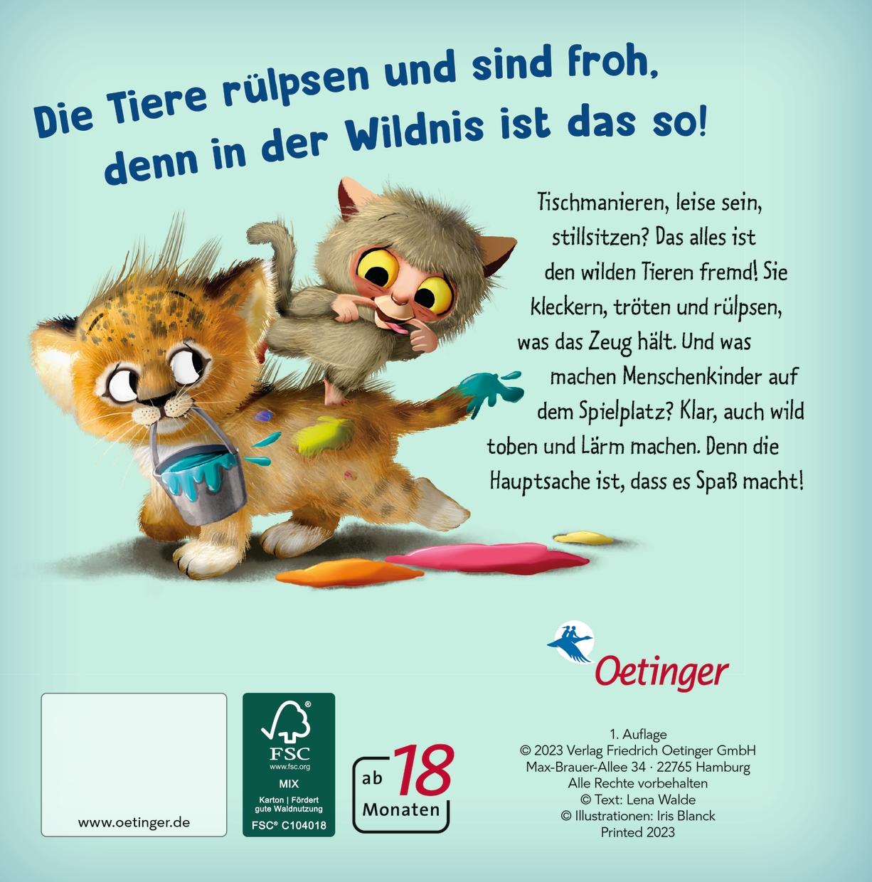 Rückseitencover Sei wild! Nicht brav!