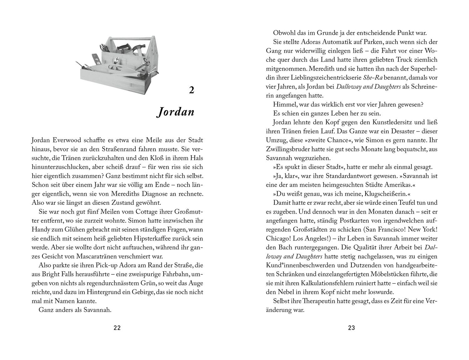 Beispielinhalt (Bild) Bright Falls 2. Astrid Parker Doesn't Fail