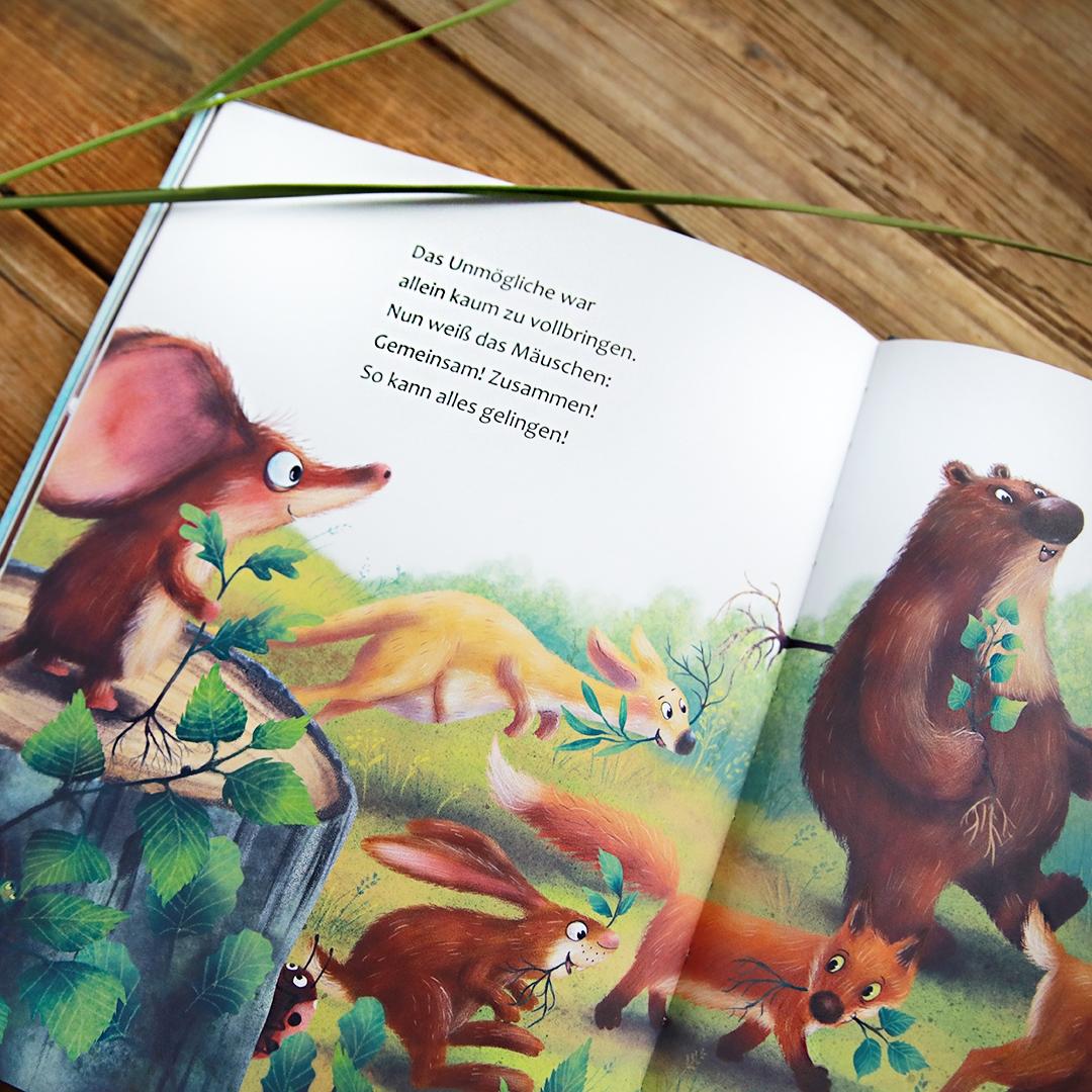 Beispielinhalt (Bild) Ich habe einen Traum, sagte die kleine Waldmaus