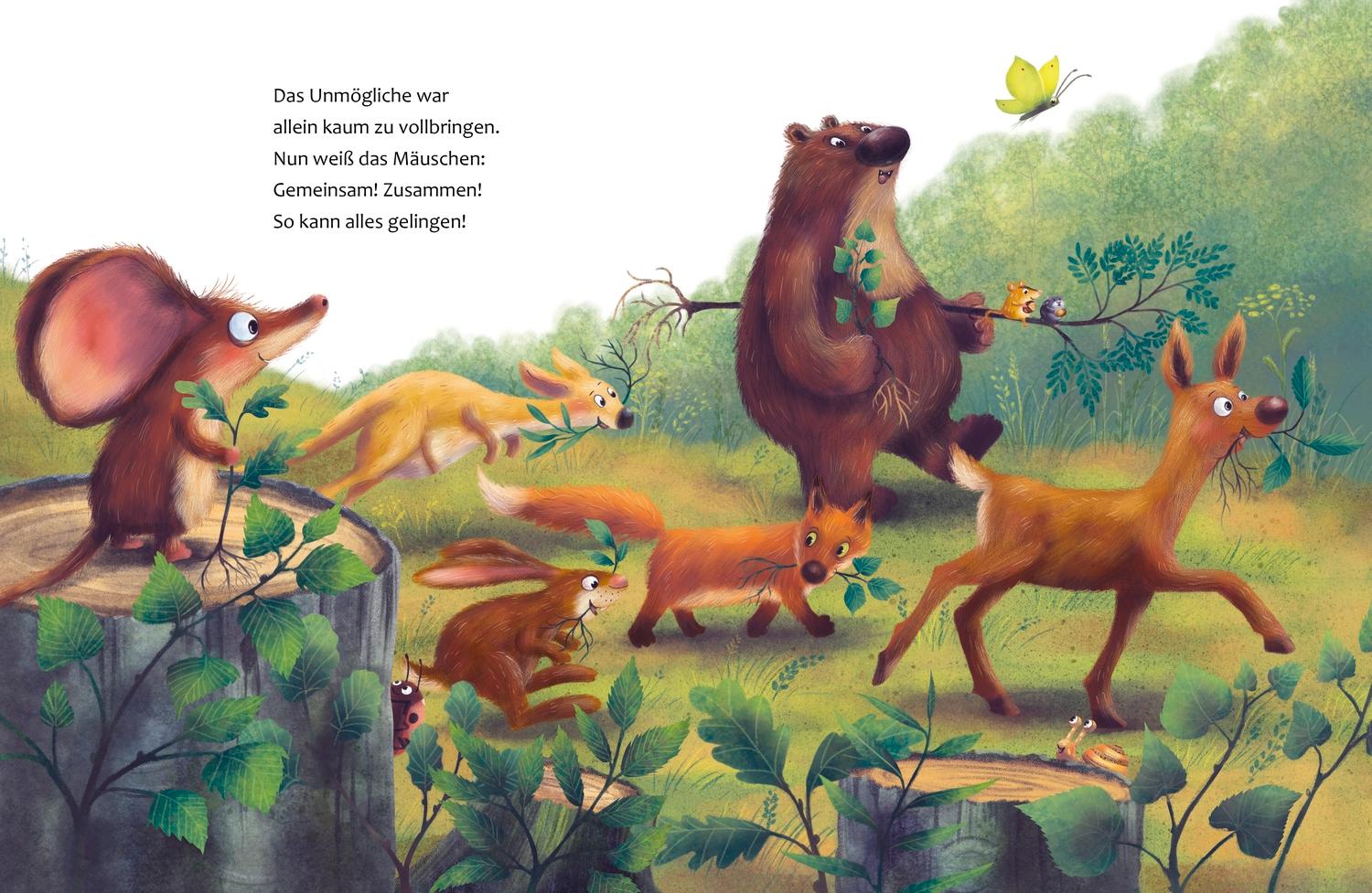 Beispielinhalt (Bild) Ich habe einen Traum, sagte die kleine Waldmaus
