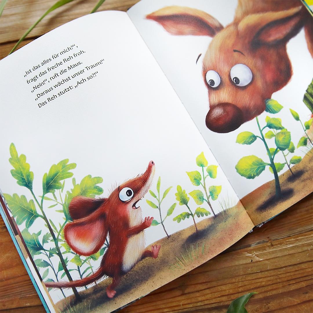 Beispielinhalt (Bild) Ich habe einen Traum, sagte die kleine Waldmaus