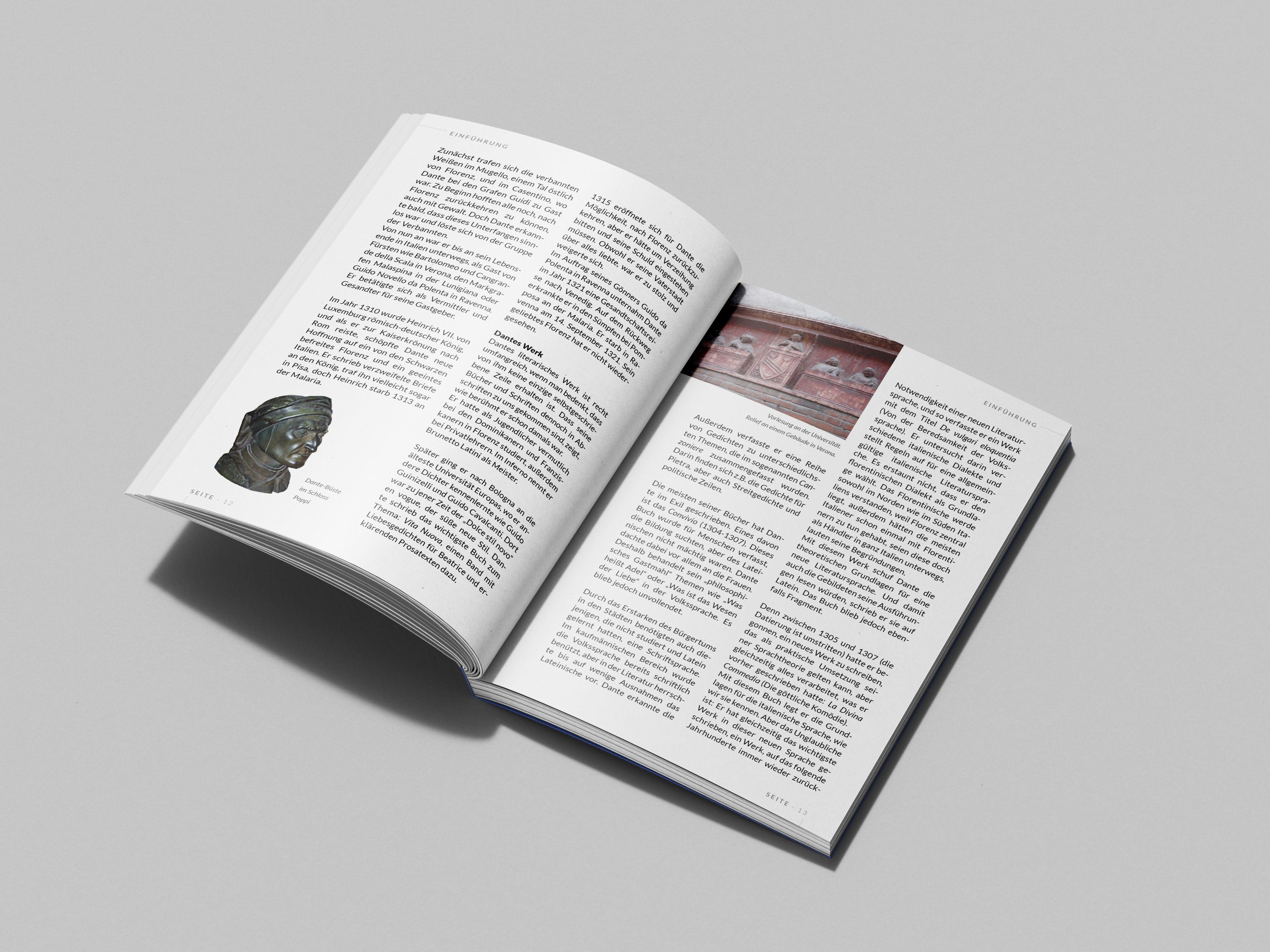 Beispielinhalt (Bild) Mit Dante durch Italien