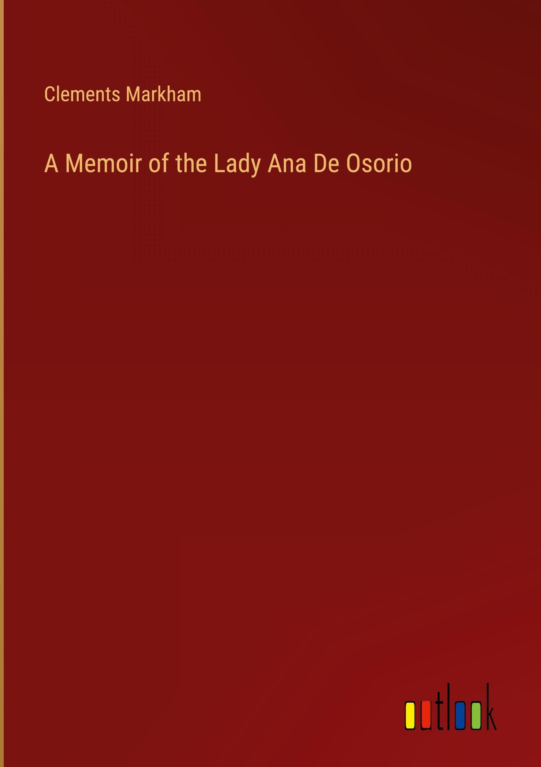 Vorderes Coverbild A Memoir of the Lady Ana De Osorio