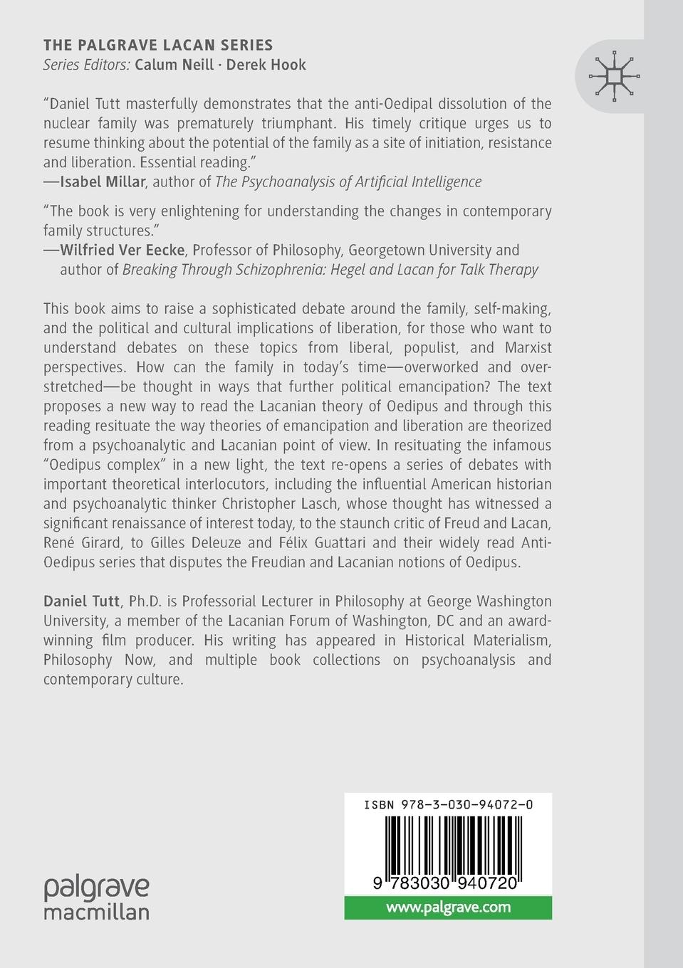 Rückseitencover Psychoanalysis and the Politics of the Family: The Crisis of Initiation