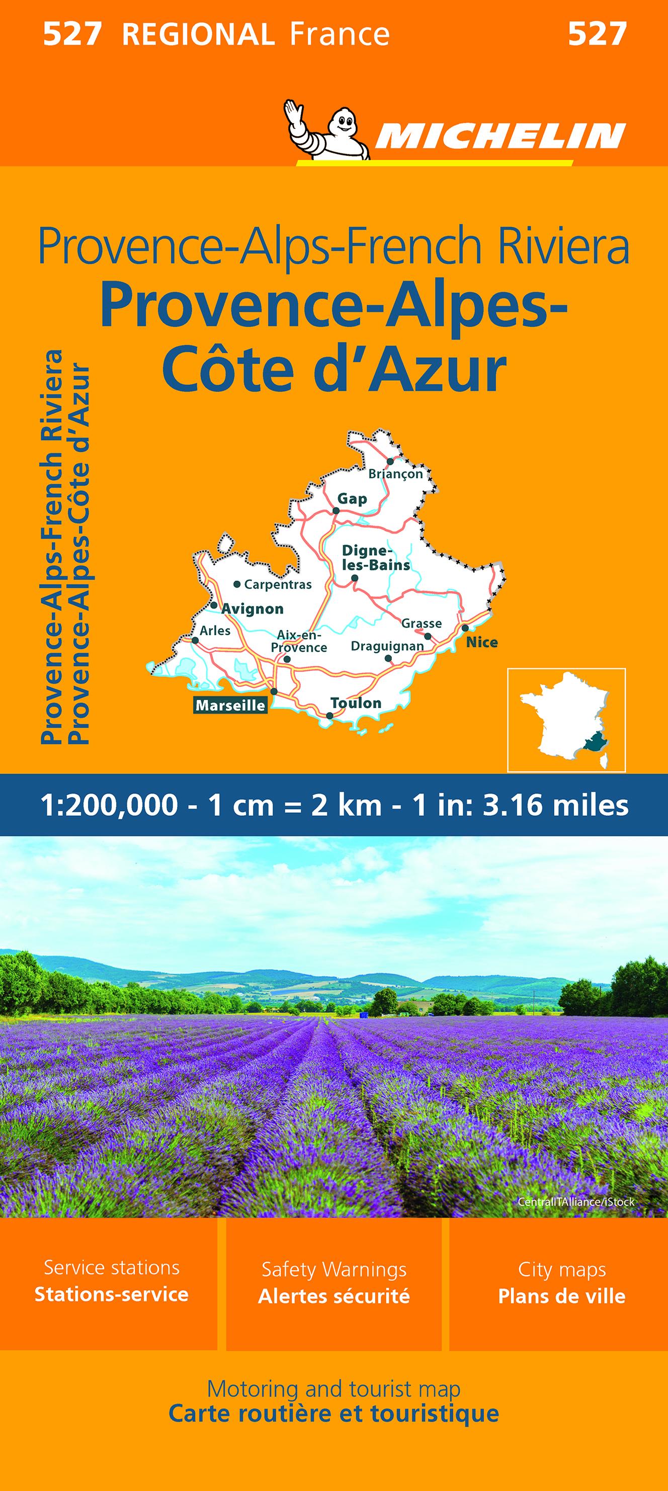 Vorderes Coverbild Provence- Alps - French Riviera - Michelin Regional Map 527